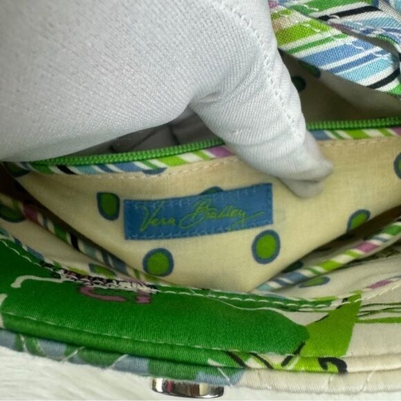 Vera Bradley Sateen Nicole Butterfly Floral Print Top Handle Satchel Handbag - Picture 8 of 15